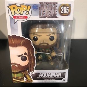DC Comics Justice League Pop! Heroes Aquaman Vinyl Figure    Jason Momoa NIB New